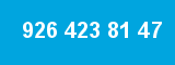 926 423 81 47 926 423 81 47
